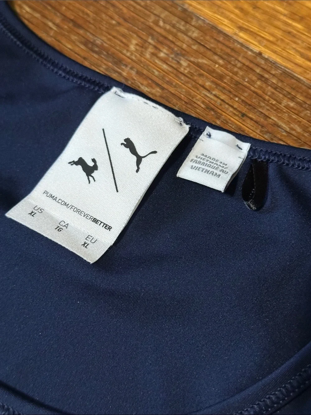 Puma x Tracksmith Bell Lap Top Running Crop, XL